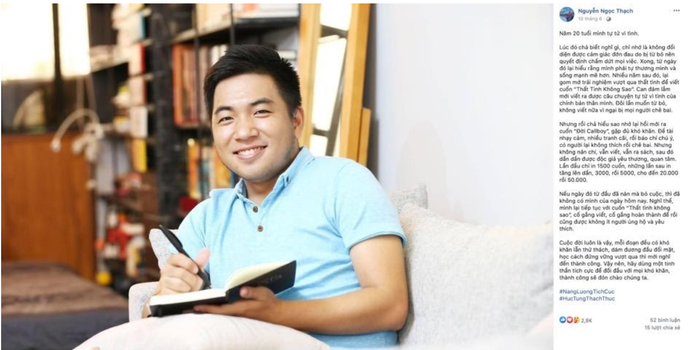 “Nếu ngày đó từ đầu đã nản mà bỏ cuộc, thì đã không có mình của ngày hôm nay”, Nguyễn Ngọc Thạch chia sẻ